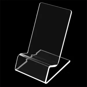 Transparent Acrylic Phone Mount Holder Mini Portable Display Stand Rack for Cell Phone Display