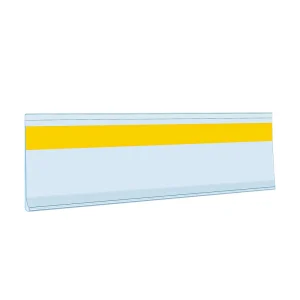 Transparent Adhesive Style Shelf Price Tag Label Holder Data Strip in Stock for Retail Store