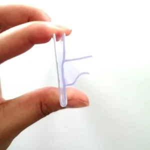 Transparent PVC Data Label Holder Strip Plastic Price Tag Holder