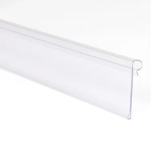 Transparent PVC Display Racks For Retail Store PP Price Tag Data Strip For Supermarket Shelves Custom Cutting Extrusion Molding
