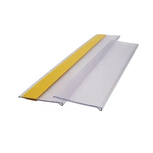 Transparent PVC PET Clear Plastic Shelf Price Tag Holder Display Supermarket Warehousing Accessory Strip Hanger