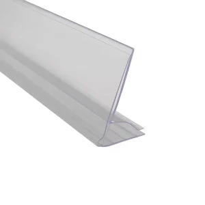 Transparent PVC PET PC Clear Plastic Shelf Price Tag Holder Display Supermarket Warehousing Accessory Strip Hanger Display
