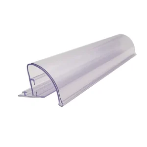Transparent PVC PET PC Clear Plastic Shelf Price Tag Holder Display Supermarket Warehousing Accessory Strip Hanger Eco-Friendly