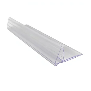 Transparent PVC PET PC Eco-Friendly Food Grade 1000mm Easy Installation Plastic Shelf Price Tag Holder Supermarket