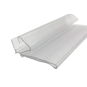 Transparent PVC PET PC Plastic Shelf Price Tag Holder Eco Friendly Food Grade 1000mm Easy Installation DK 39 Supermarket