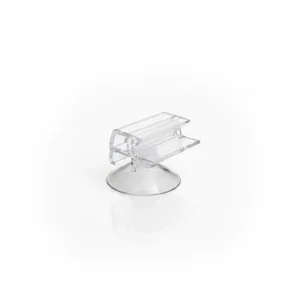 Transparent PVC Shelf Talker Strip Suction Cup Easy Install Price Tag Holder Clip Label Rail Supermarket Retail Display