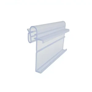 Transparent PVC Tag Holder for Gondola Shelving Insert Strips ESL Hanger Clip for Display Rack Shelves