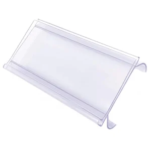 Transparent Plastic Shelf Label Holder Supermarket Price Tag Transparent Slot