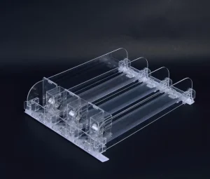 Transparent Plastic Shelf Pusher Divider Board rail Baseboard for Supermarket
