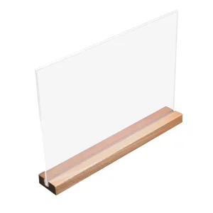 Transparent Table T Shaped Acrylic Menu Stand Acrylic Sign Holder Acrylic Menu Board