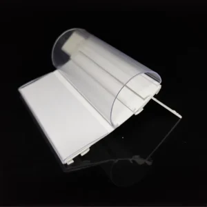 Transparent White PVC Extruded LED Advertising Lampshade Strip Easy Installation PC Supermarket Display YX-19