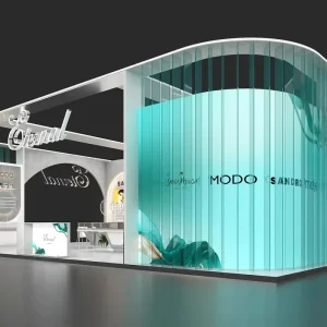 Trending Modern Fashion Event Booth Modular Assembly for Influencer Style Pop Up Store Stand