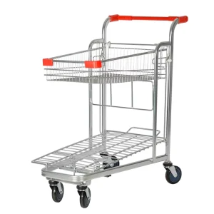 Trolly Cart Supermarket Steel Carritos De Supermercado Super Market Trolleys