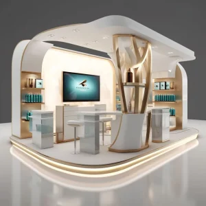 Turnkey Modern Fashion Modular Assembly Exhibition Stand Booth for Pop Up Store Event Mall