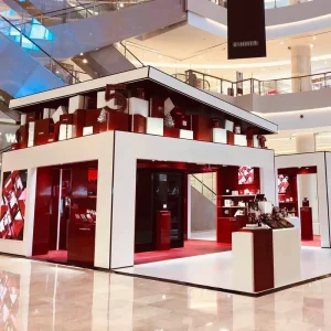 Turnkey Solution MEGA Modern Fashion Modular Assembly Exhibition Stand Booth for Pop Up Store Event
