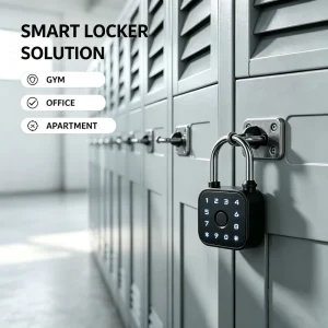 Tuya BLE Smart Padlock Fingerprint Password Key Unlock For Aluminum Door Padlock Gym Locker Outdoor Warehouse Entry