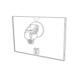 US A6 Reflex Sign Holder for Garment Arms Face-Out POP Display