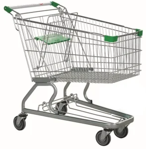 US Supermarket Shopping Trolley With 4 Wheels Grocery Shopping Cart