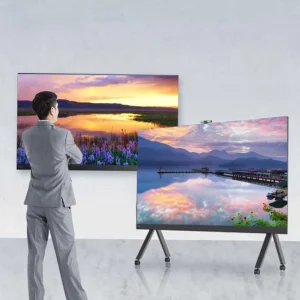 Ultra Thin Panel 135 Inch Interactive Smart LED Conference Machine P1.56 All In One 8K HDR 1000 LED TV Display
