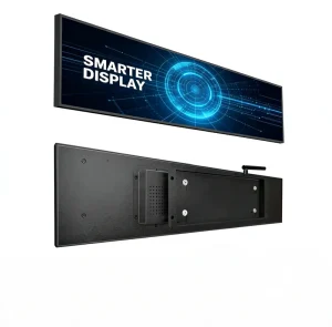 Ultra Wide LCD Bar Screen Stretched Display High Brightness Digital Signage for Supermarket Shelf Edge Advertising