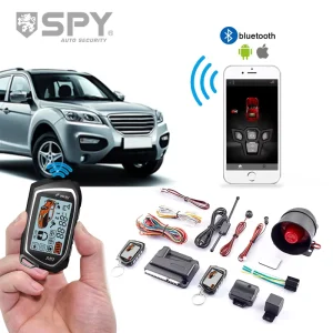 Ultrasonic OEM 12V Anti-Theft Universal LCD Remote Start Control Security Two-Way Smart Car Alarm System 1500m Range