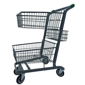 Unfolding Powder Coated Shopping Hand Trolley Cart