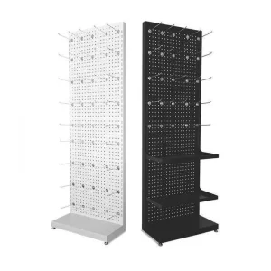 Used Heavy Duty Supermarket Metal Display Stand Multi Functional Nail Board Floor Standing Rack Supermarket Rack