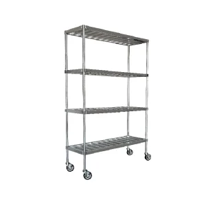 Utility Adjustable Heavy Duty Aluminium Wire Mesh Display Racks and Stands China Shelving Warehouse Wheels
