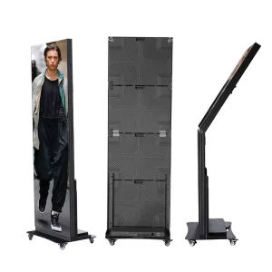Vehicle LED Screen Poster Holder WiFi Control LED Display Floor Standing Display Panel LED Advertising Poster Sign