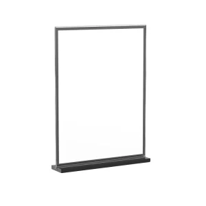 Versatile Acrylic Sign Holder Display Stand Double Sided Menu Holder Scratch Resistant Modern Aesthetic Durable Signs