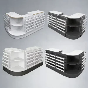 Versatile Retail Store Checkout Counter for Various Scenarios Factory Direct Small Cashier Counter Design
