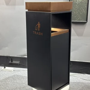 Versatile Stainless Steel Garbage Bin for Workspaces Eco-Friendly Perfect for Promoting Sustainable Waste Practices