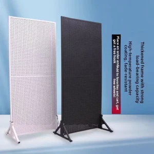 Vertical Floor Stand Hole Board Shelf Jewelry Display Rack Kitchen Accessories Rack Supermarket Carbon Steel