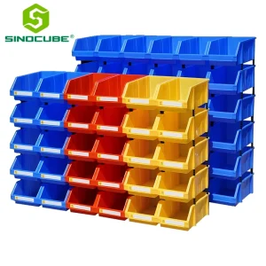 Virgin PP Eco-Friendly Durable Stackable Part Bin Front Opening