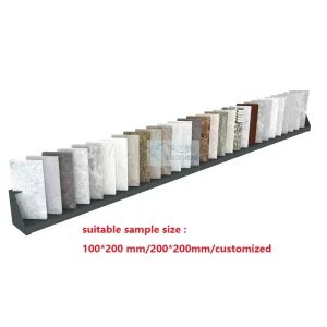 Wall Mounted Ceramic Tile Display Racks Stone Quartz Sample Display Stand Marble Slab Metal Display Holder for Tiles