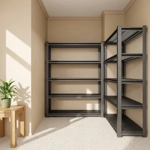 Wall Mounted Floating Metal Shelf Space Saving Decorative Display Rack