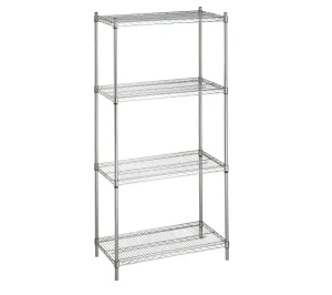 Wall Mounted Steel Supermarket Rack with Corrosion Protection Wire Shelving and Basket Shelf