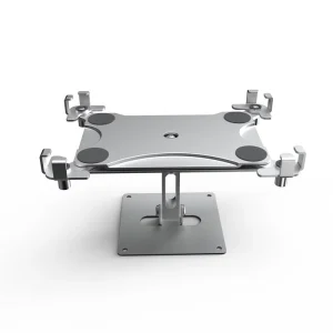 Wall mounted Aluminum Alloy Tablet Stand Adjustable Rotating Multifunctional Desktop Base with Lock Anti Theft Folding