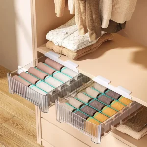 Wardrobe Hanging Underwear Storage Box Drawer Organizer Lingerie Socks Bra Divider Closet Storage Organizer
