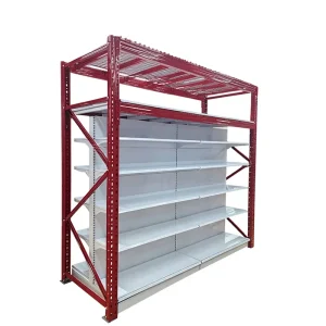 Warehouse Club Membership Supermarket Gondola Shelving Grocery Rack for Heavy Duty Double Sided Supermarket Display Shelves