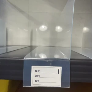 Warehouse Isolation Panel Shelf Dividers Shelf Baffle with Label Holder Plastic & Metal Mesh for Apparel Bookstore Hardware
