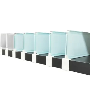 Warehouse Shelving System Dividers Plastic and Metal Construction White Adjustable 600x350mm Easy Installation