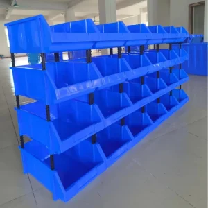 Warehouse Storage Part Bins Stackable Plastic Crate Shelf Bin Boxes For Part Bins Plastic Boxes Bins Storage Shelves Bin Factory