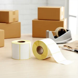 Waterproof 70mmx50mm Direct Thermal Label Adhesive Paper Barcode Label Sticker Roll 70×50 Thermal Label 70×50 for Packaging