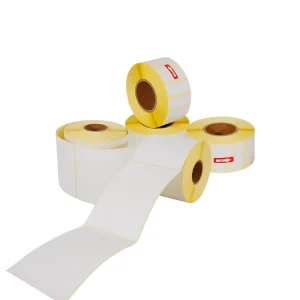 Waterproof Adhesive Roll Paper Barcode Label Roll Thermal Transfer Sticker Blank Thermal Label Paper