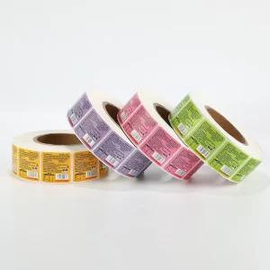 Waterproof Breathable PVC Adhesive Roll Custom Sticker Labels Barcode Heat Resistant Quick Dry Strong Stickiness Custom Logo