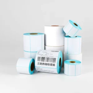 Waterproof Dustproof Shockproof Double Sided Rubber Thermal Adhesive Label Stickers for Supermarkets Barcode Express Delivery