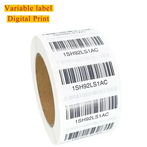 Waterproof Factory Customized Self Adhesive Barcode Sticker Label Printing Variable Serial Number Barcode Label