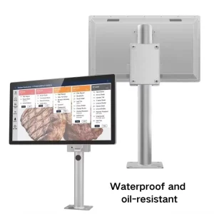 Waterproof Kds Kitchen Display Touch Screen 15.6 Inch 4GB RAM 64GB Menu Display Screen Compatible with Various Ordering Software