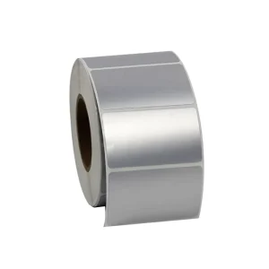 Waterproof Oil-Proof Scratch-Resistant Barcode Paper 90807060 Resin Carbon Tape Printing Matte Silver PET Adhesive Shape Label